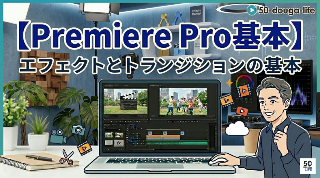 Adobe Premiere Pro エフェクトとトランジションの基本と予備フレームの解説ガイド