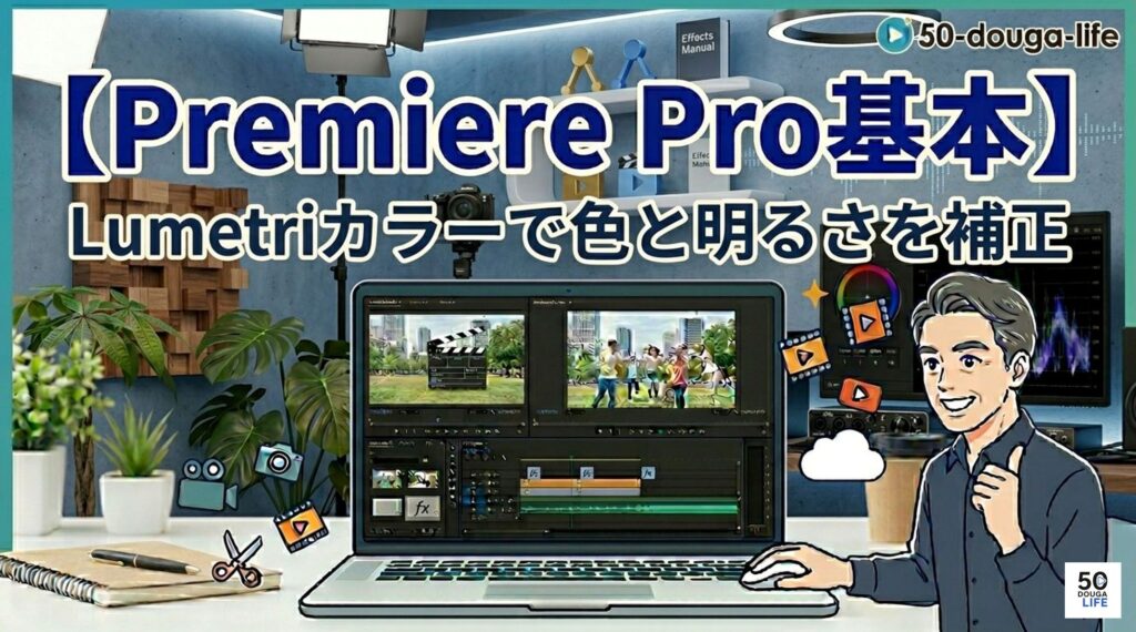 Adobe Premiere Pro Lumetriカラーを使った色調補正と明るさ調整の解説ガイド