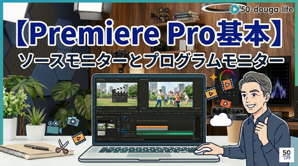 Adobe Premiere Pro ソースモニターとプログラムモニターの徹底活用ガイド