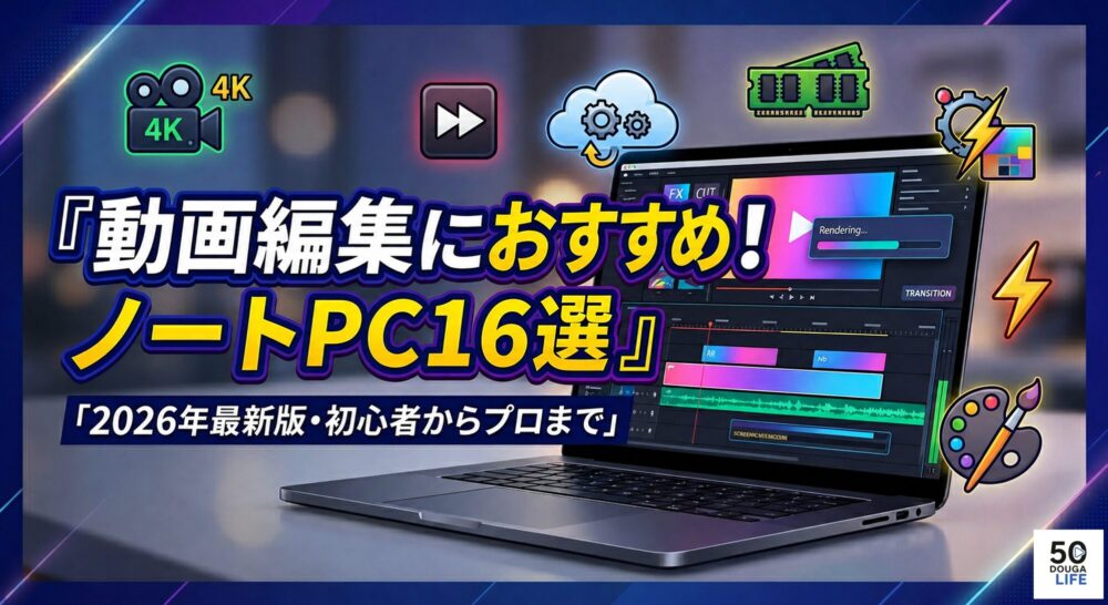 2026年最新】動画編集におすすめのノートPC厳選16選！後悔しない選び方